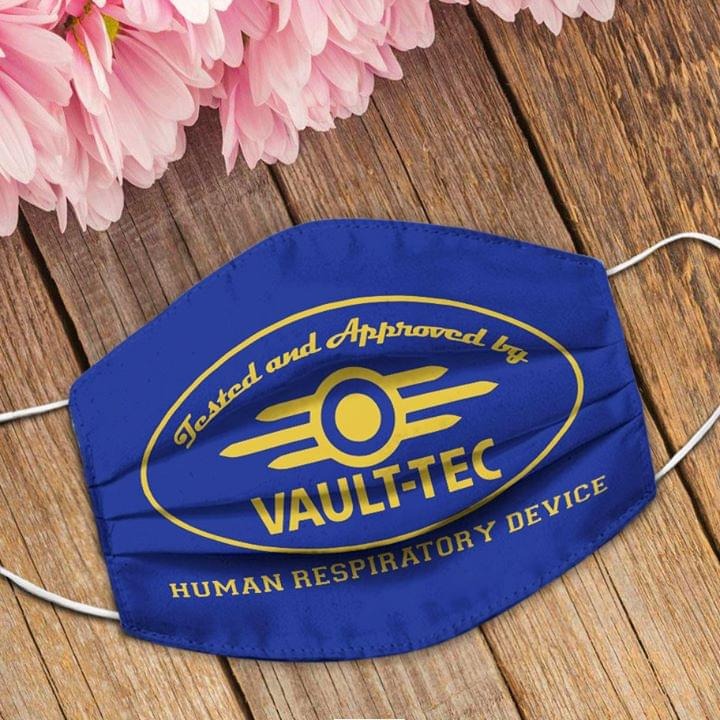 Tested and approved by Vault-Tec Human respiratory device face masknd approved by Vault-Tec Human respiratory device face mask
