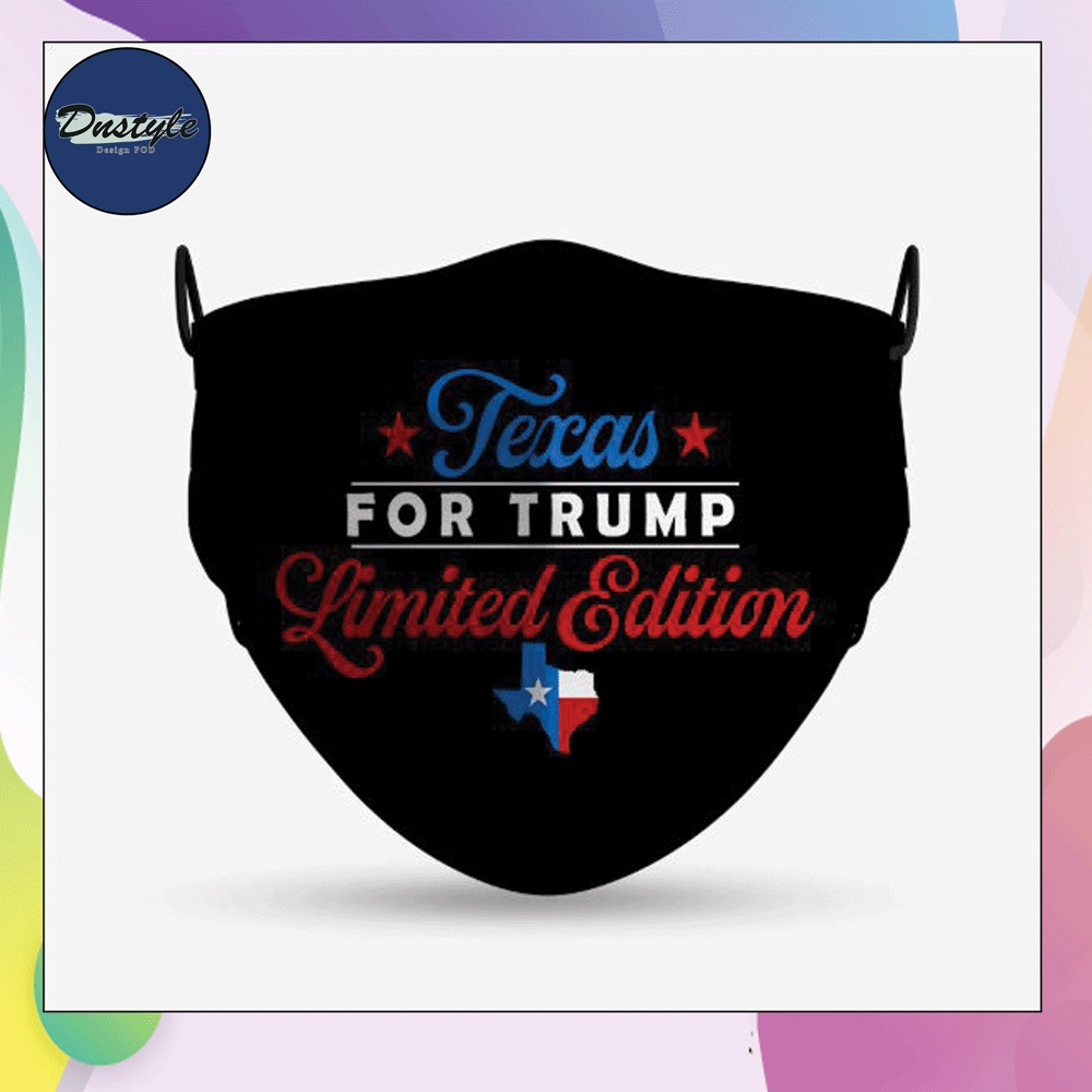 Texas for trump limited edition face mask
