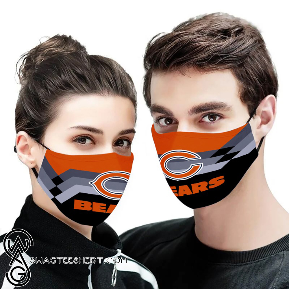 The chicago bears team all over printed face mask