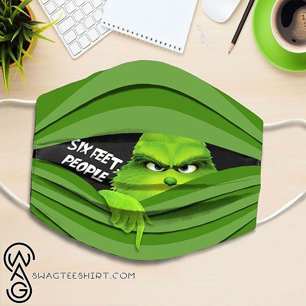 The grinch six feet people full printing face mask