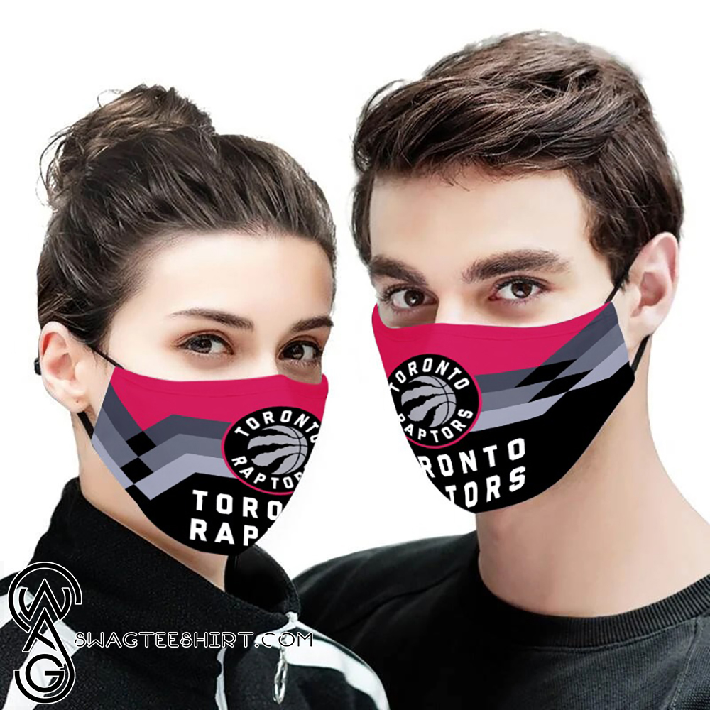 The toronto raptors nba all over printed face mask