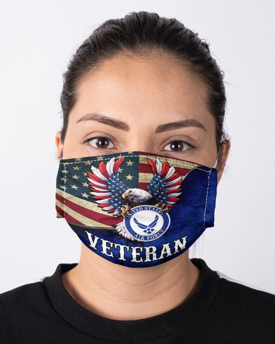 United States Air Force Flag Eagle face mask