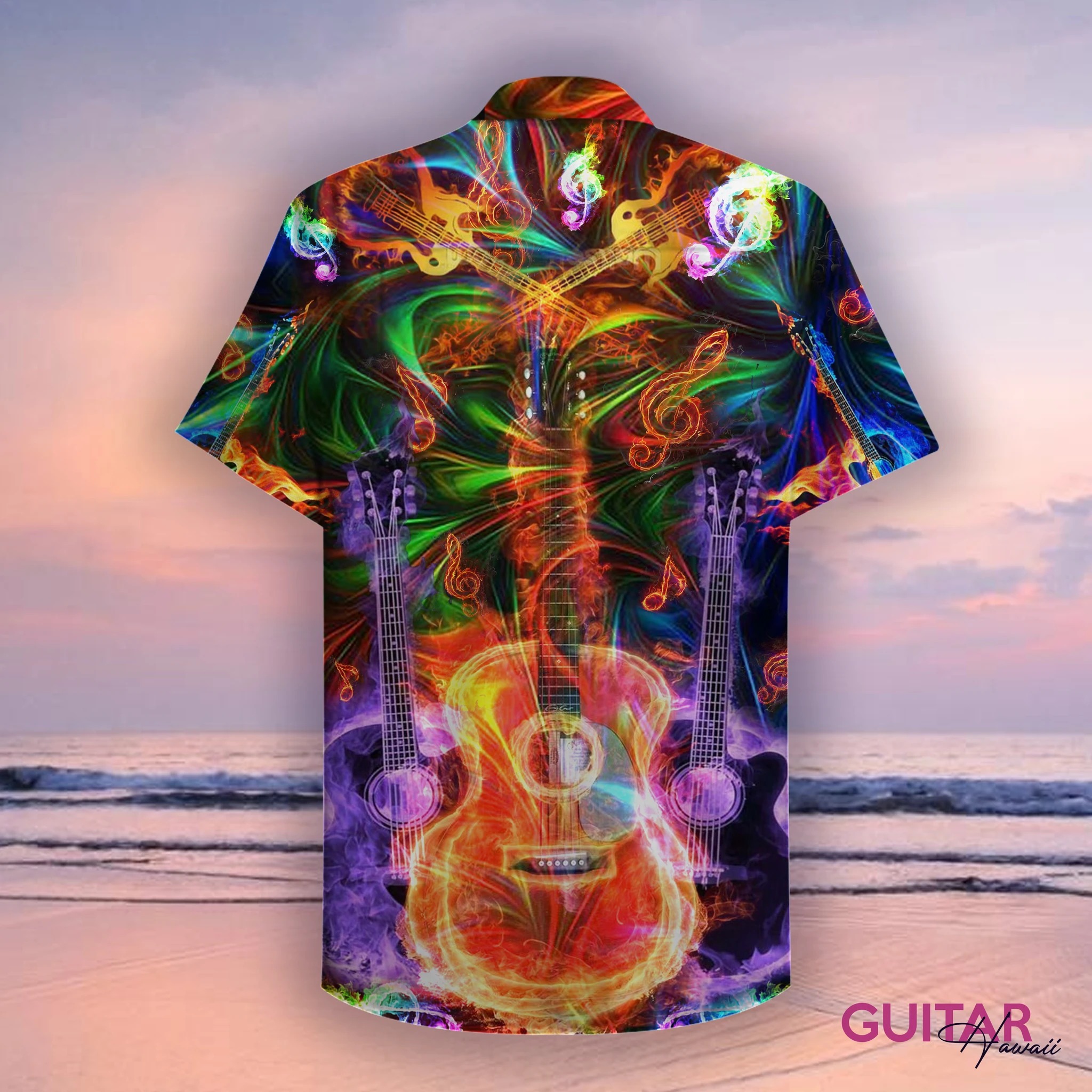 guitar unisex Hawaiian shirt1