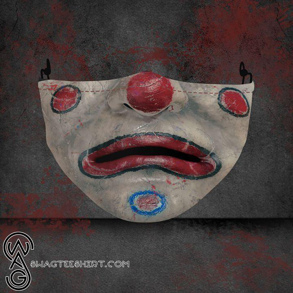 [special edition] halloween clown face all over printed face mask – maria