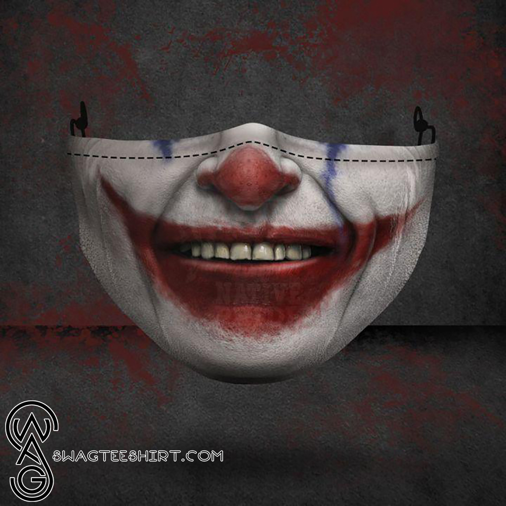 [special edition] halloween joker face all over printed face mask – maria