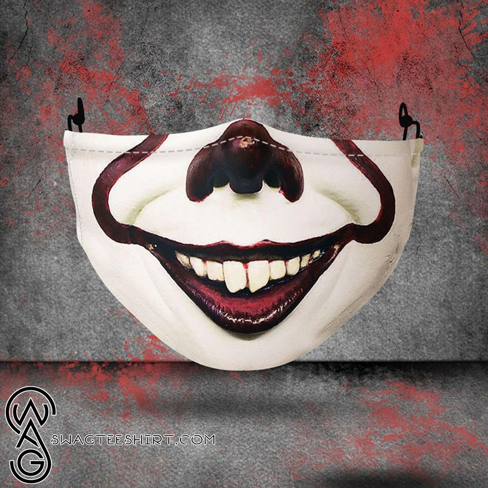 [special edition] halloween pennywise all over printed face mask – maria