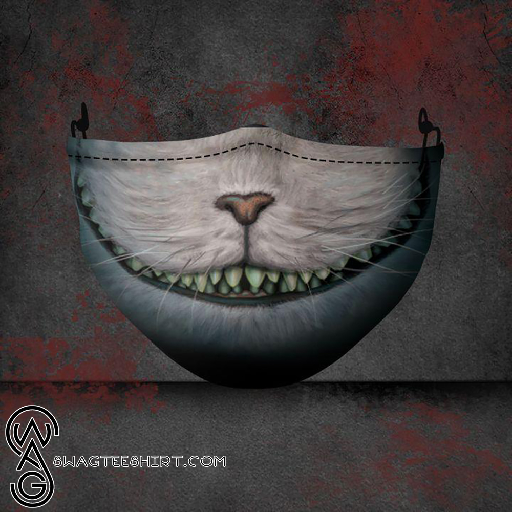 [special edition] halloween the cheshire cat all over printed face mask – maria