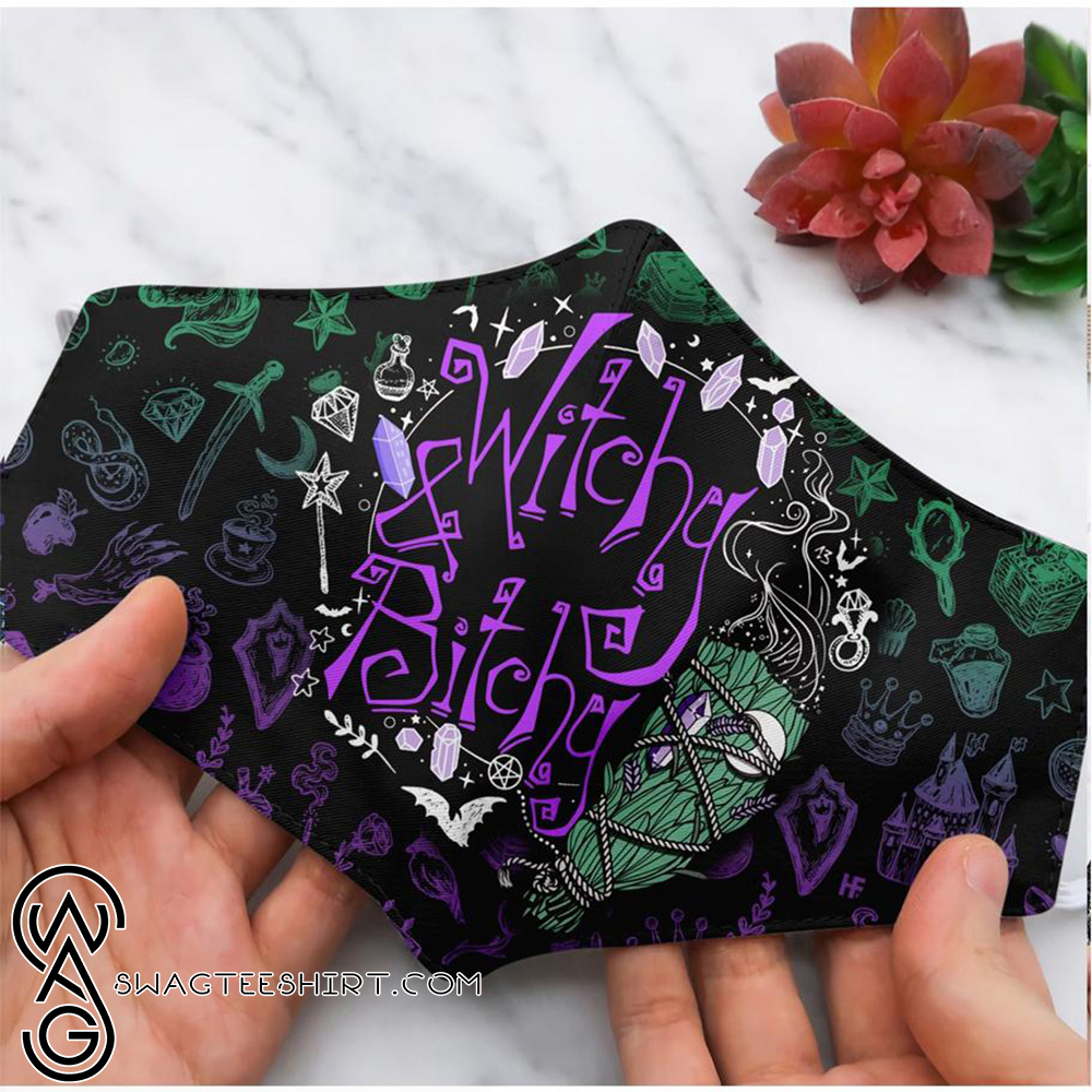 [special edition] halloween witchy and bitchy all over printed face mask – maria
