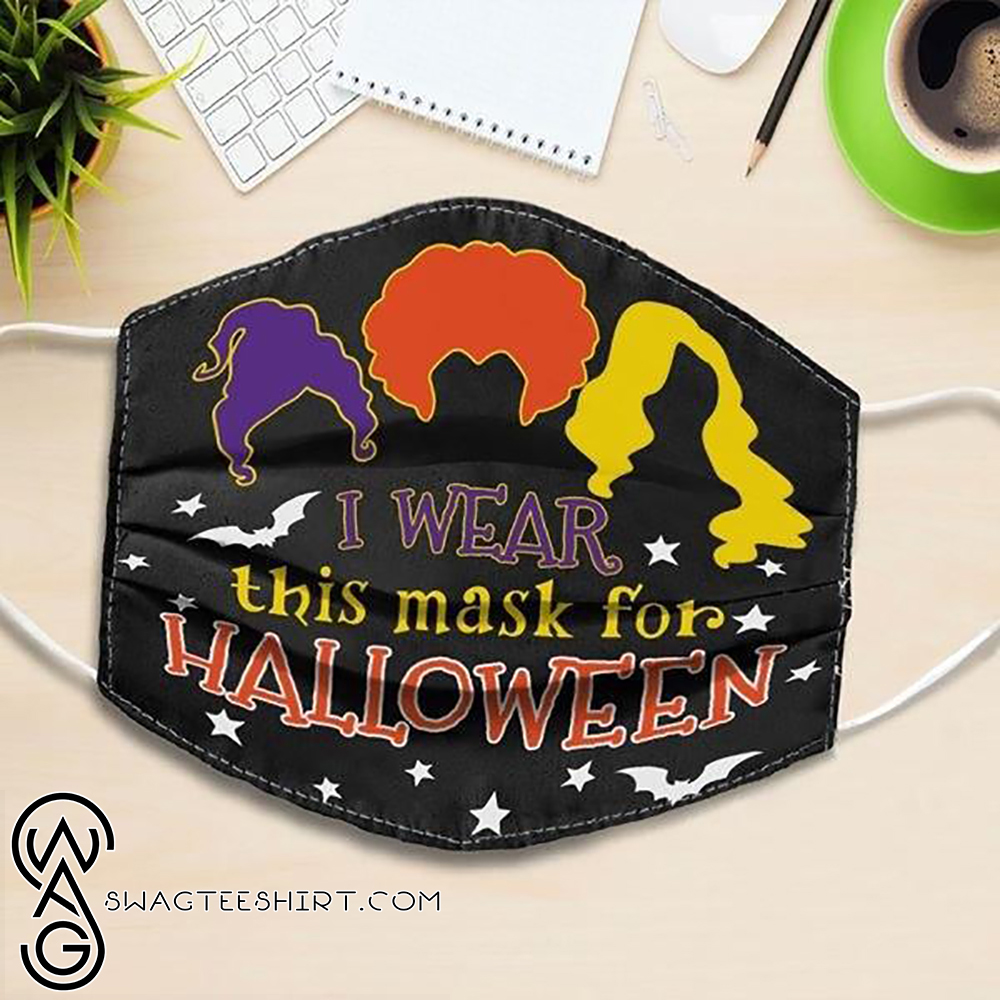 [special edition] i wear this mask for halloween hocus pocus all over printed face mask – maria
