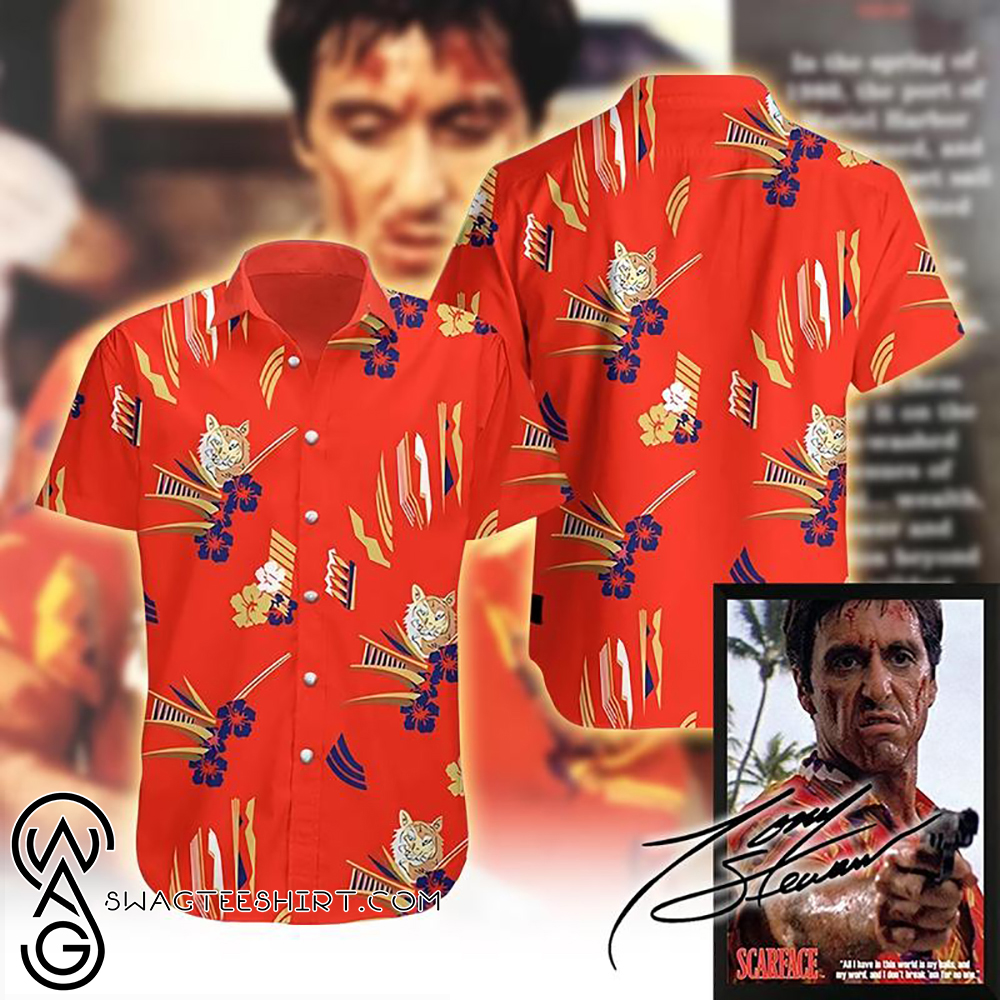 [special edition] tropical antonio montana scarface hawaiian shirt – Maria