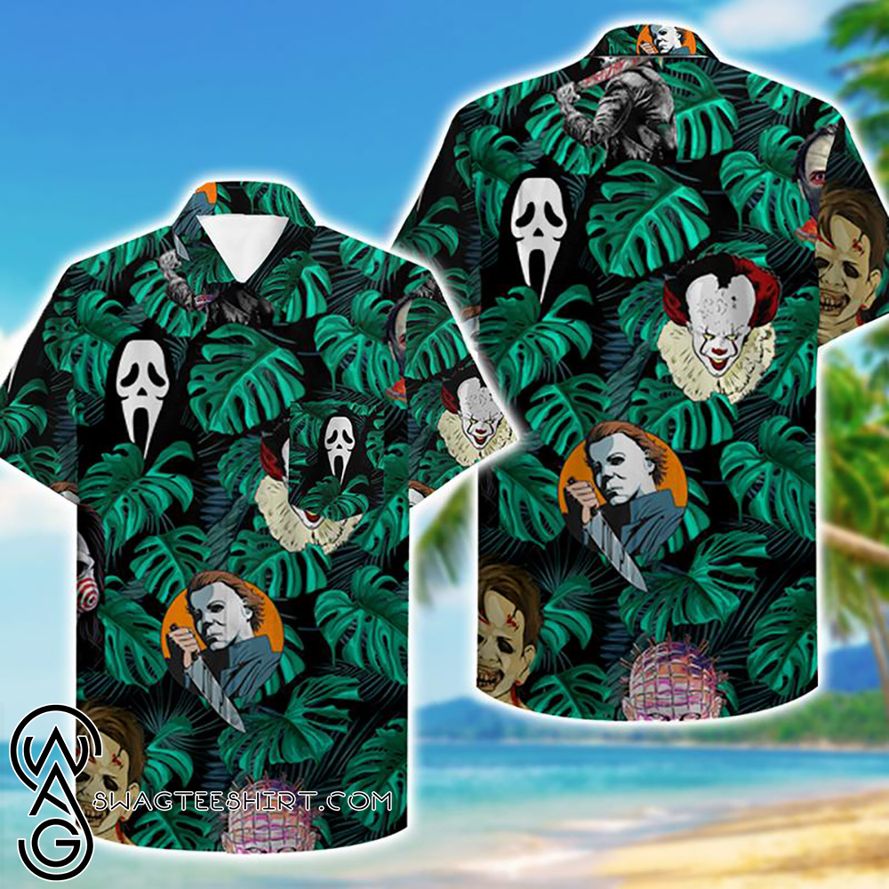 tropical horror movies killer hawaiian shirt