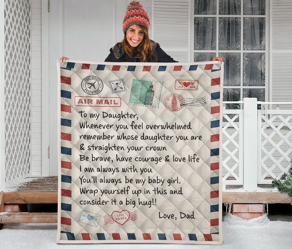 Air mail to my daughter rug – LIMITED EDITION