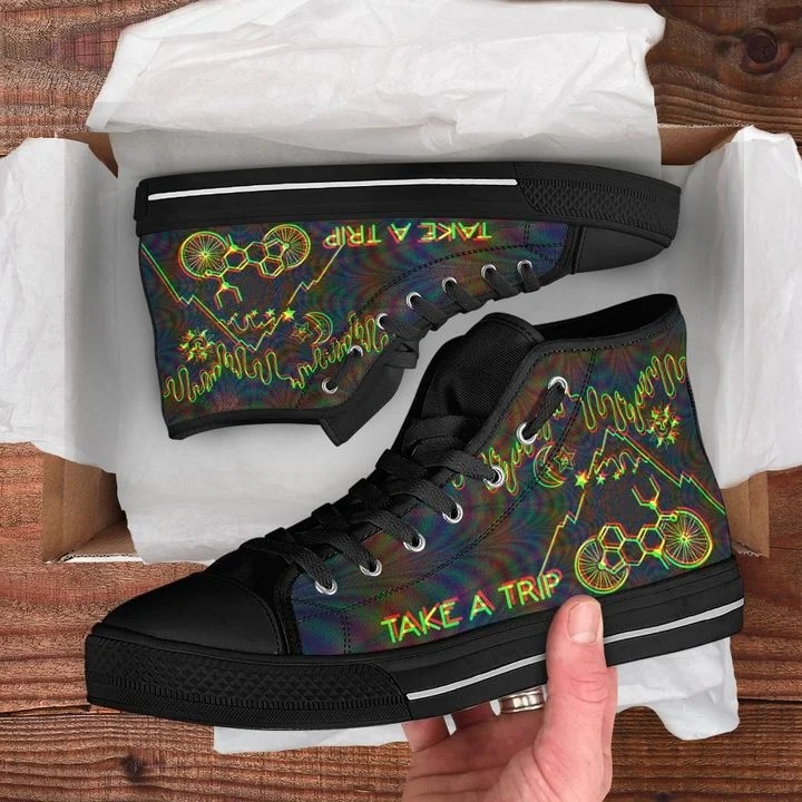 Bicycle Day Take A Trip High Top Shoes