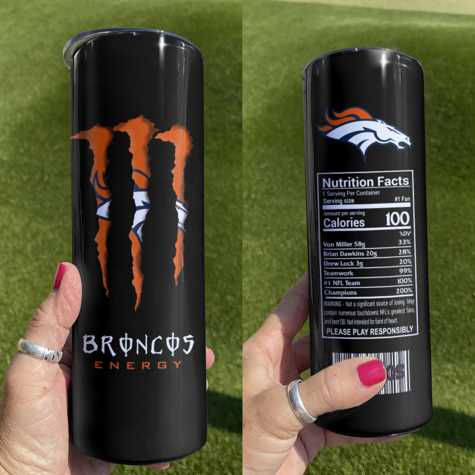 Broncos Energy skinny tumbler – dnstyles