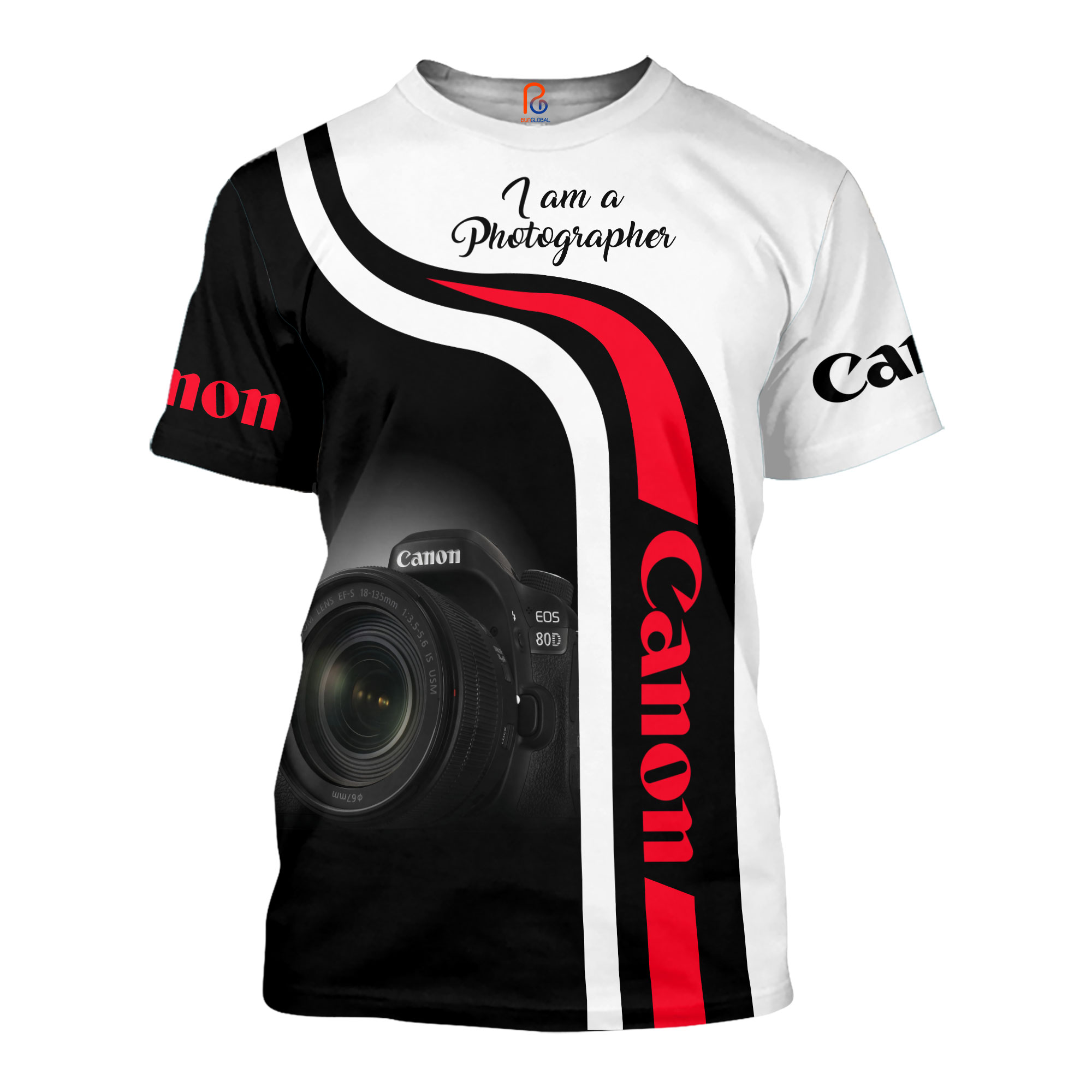 Canon I Am A Photographer 3D All Over Printed Shirt