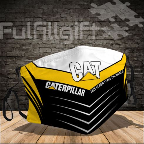 Caterpillar logo 3D face mask