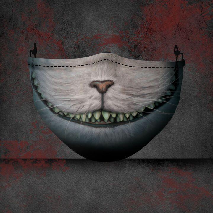 Cheshire Cat Alice's Adventures in Wonderland 3D face mask