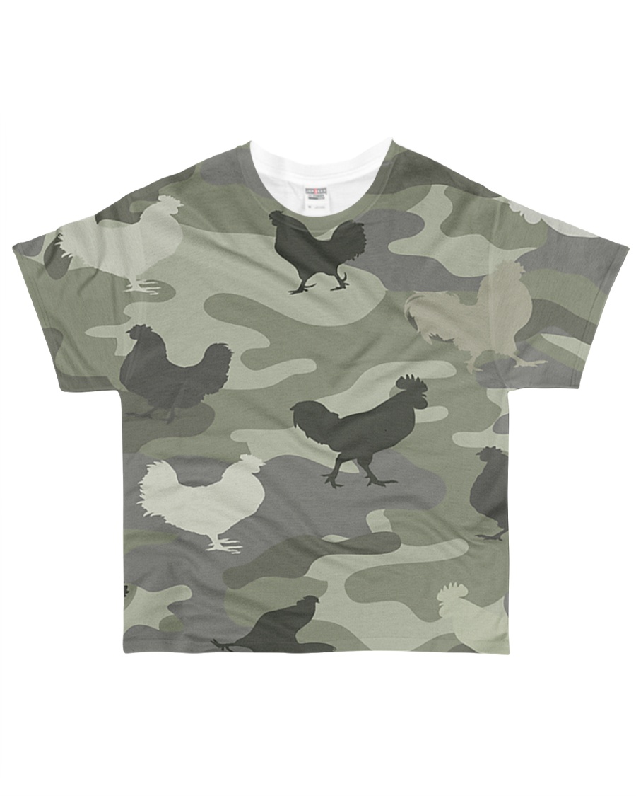Chicken all over printed 3d shirt