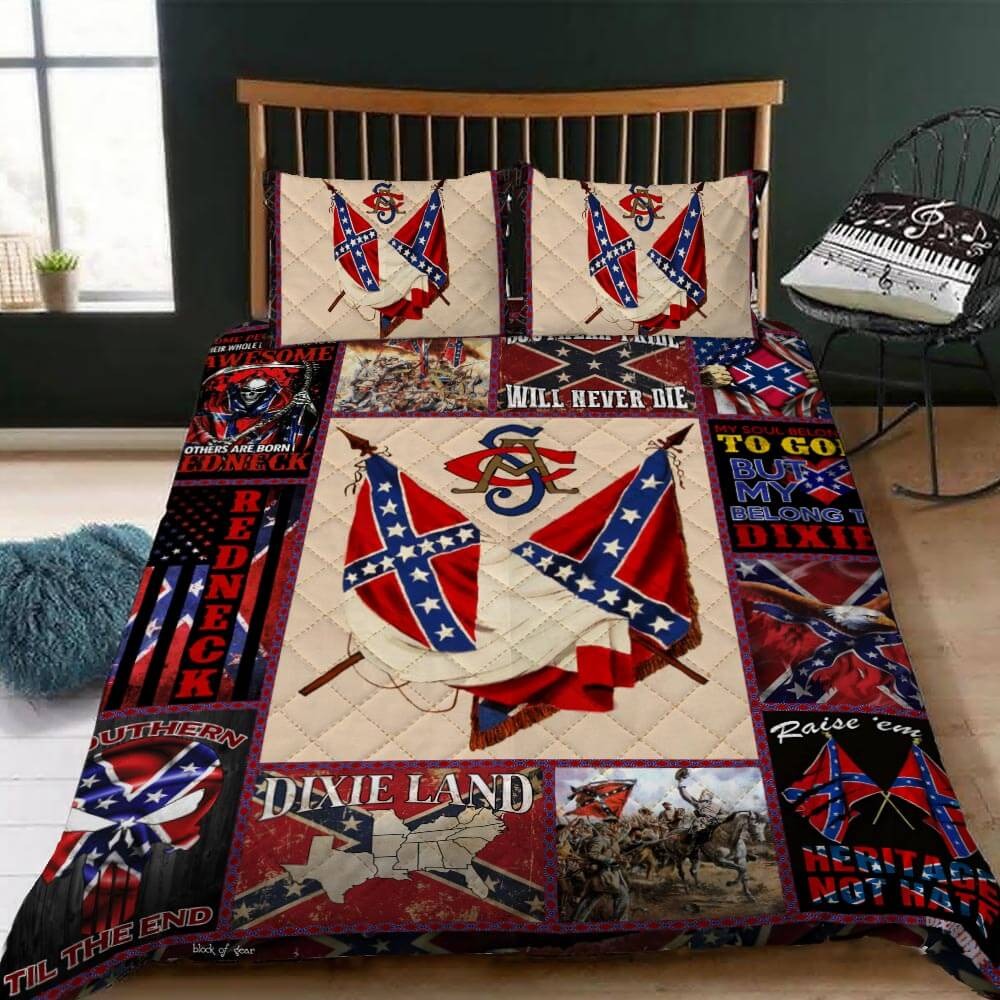 Confederate American History Quilt Bedding Set – Hothot 190920