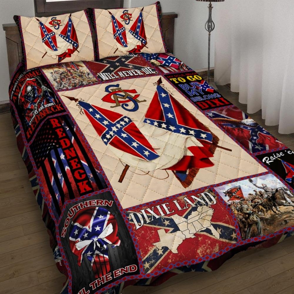 Confederate American History Quilt Bedding Set