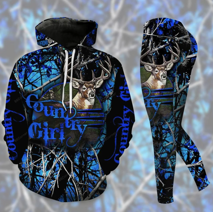 Country girl 3D hoodie and legging