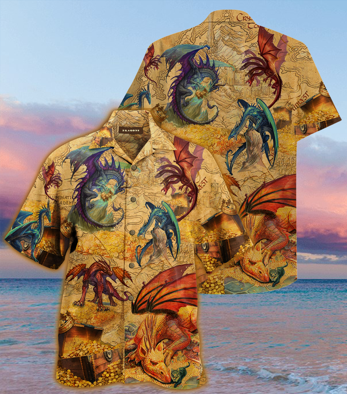 Every treasure is guarded by dragons Hawaiian Shirt
