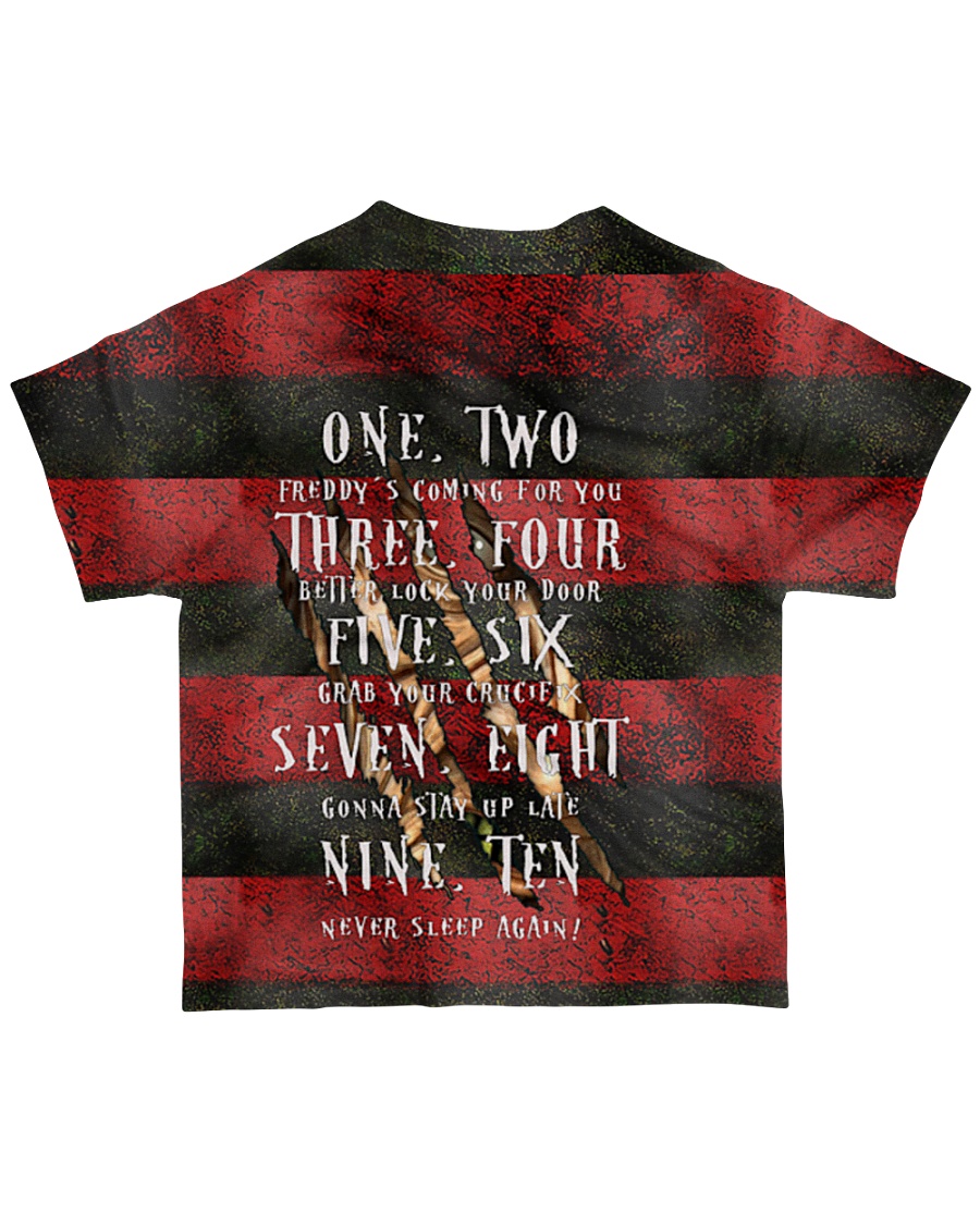 Freddy Krueger sweet dreams one two 3d all over printed t-shirt 1