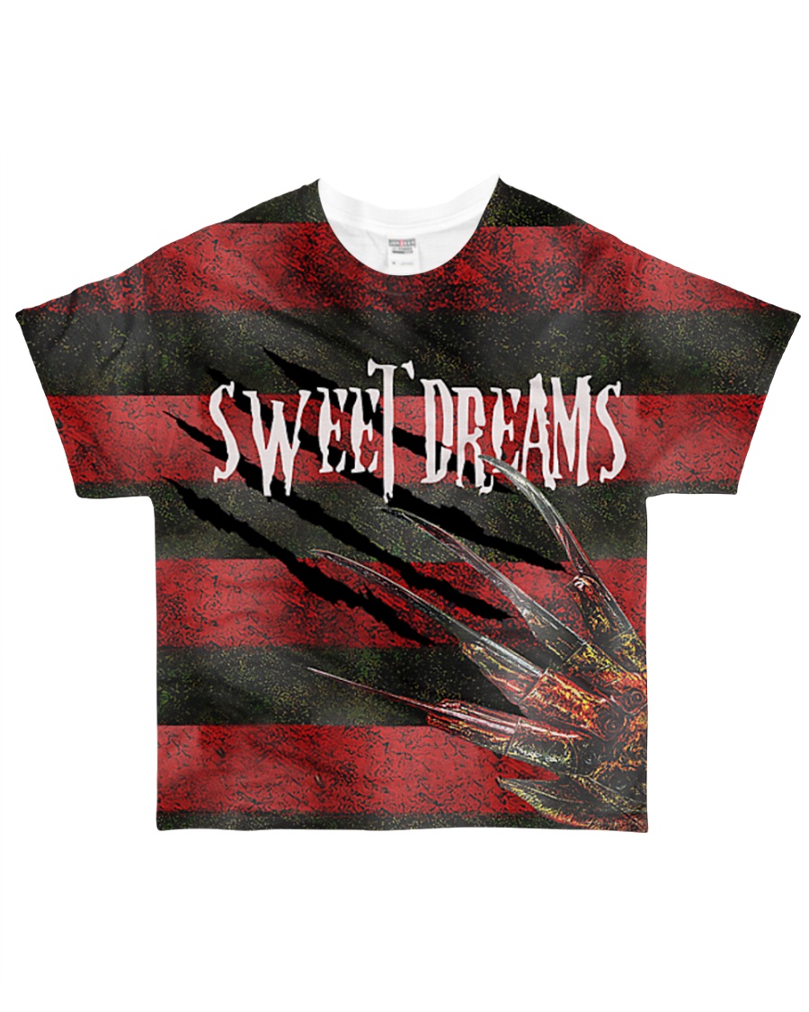Freddy Krueger sweet dreams one two 3d all over printed t-shirt
