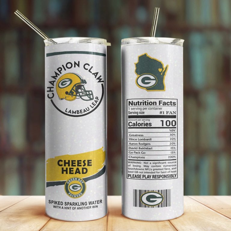 Green Bay Packers Champion Claw skinny tumbler 1