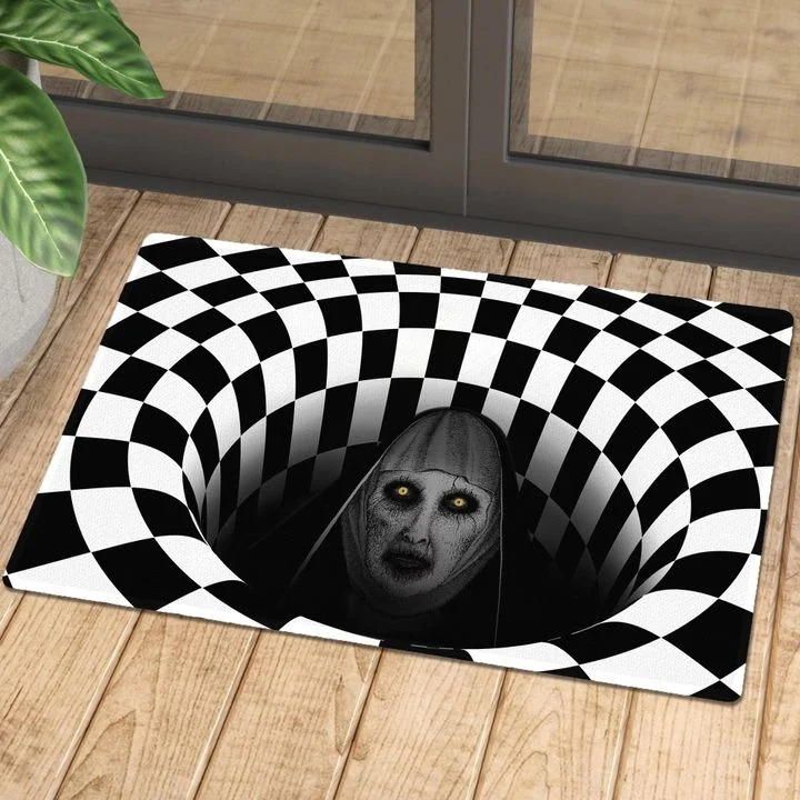 Halloween valak illusion doormat 2