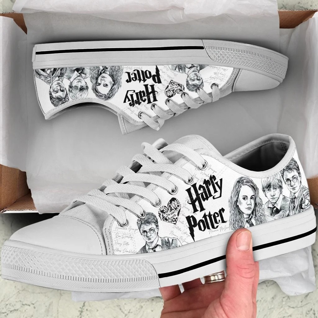 Harry Potter pencil drawing low top shoes