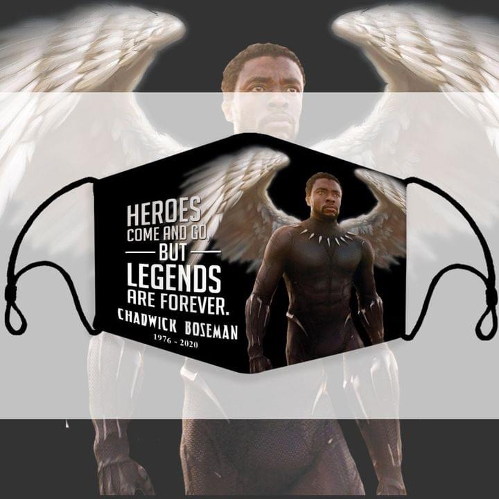 Heroes Come And Go But Legends Are Forever Chadwick Boseman 1976 – 2020 Face Mask