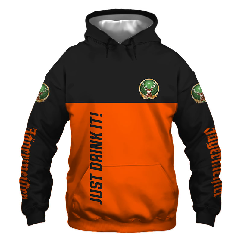 Just Drink It In case of accident my blood type is Jagermeister personalized 3D hoodie