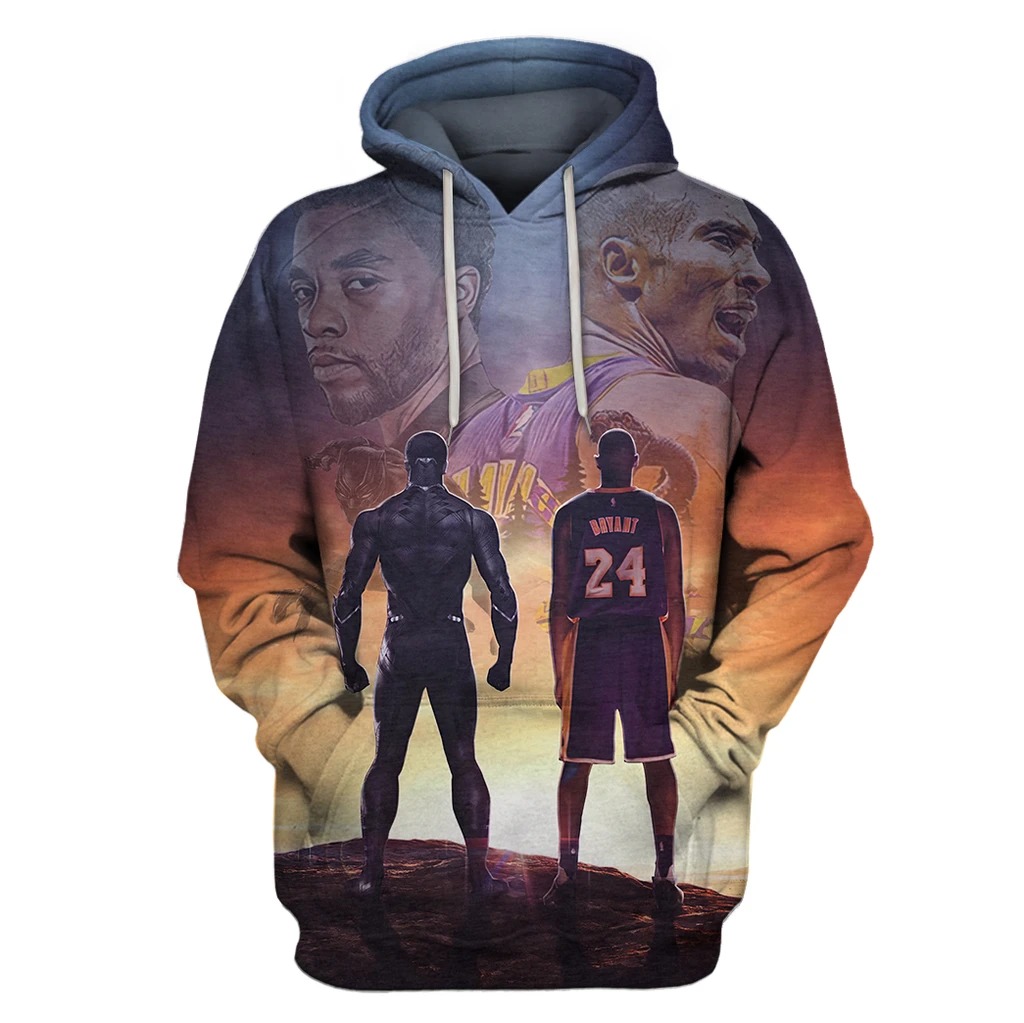 Kobe bryant and chadwick boseman 3d fullprint hoodie