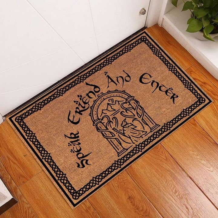 Lord of the rings speak friend and enter doormat 1