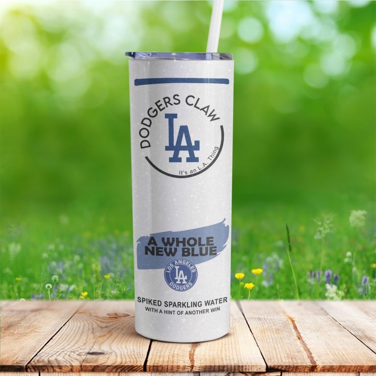 Los Angeles Dodgers claw a whole new blue skinny tumbler 2
