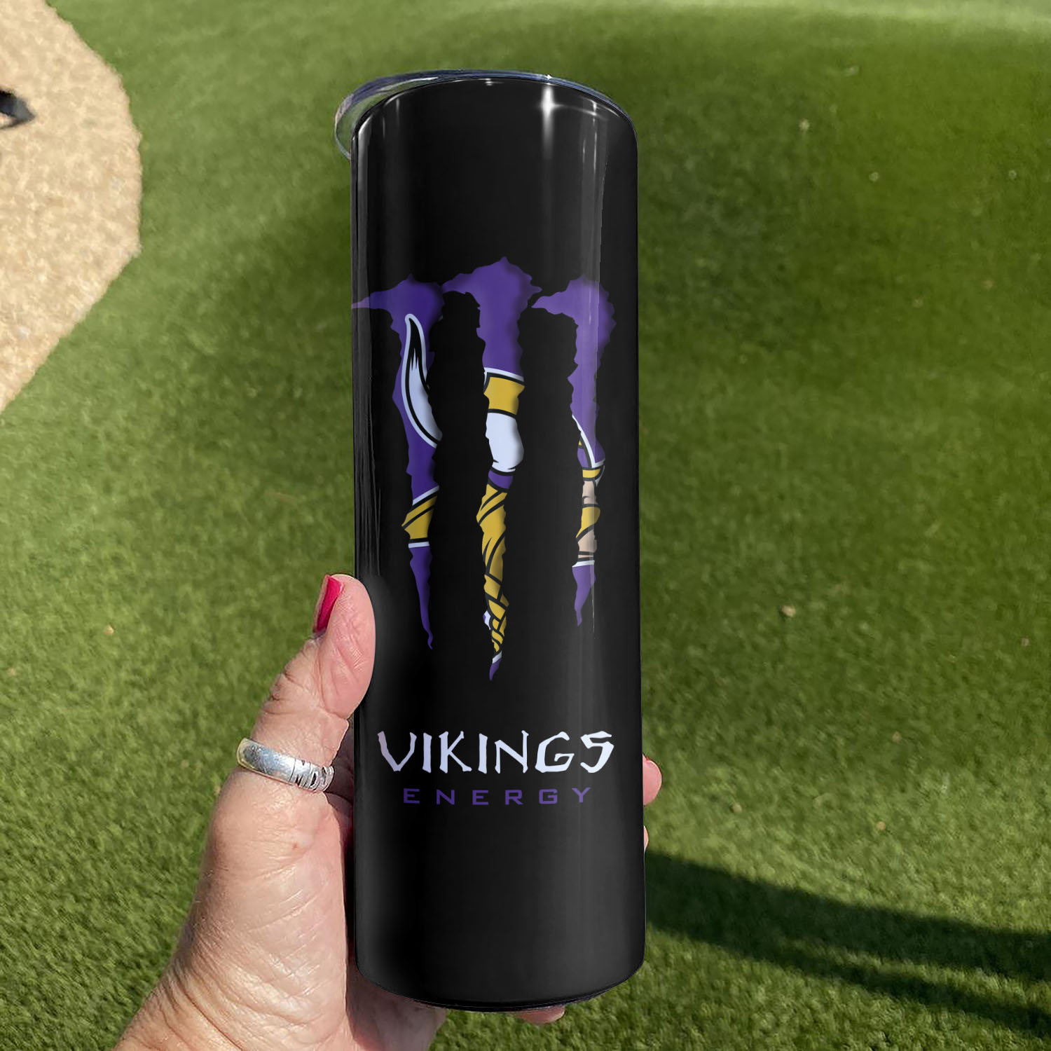 Minnesota vikings energy skinny tumbler- pic 1