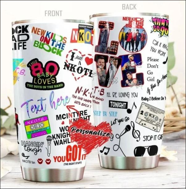 Personalized Love New Kids On The Block tumbler – dnstyles