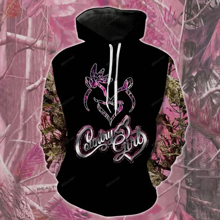 Pink Country girl 3d hoodie and legging2