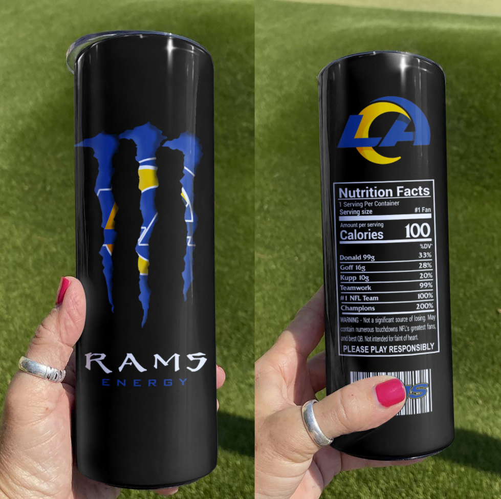 Rams Energy skinny tumbler – dnstyles