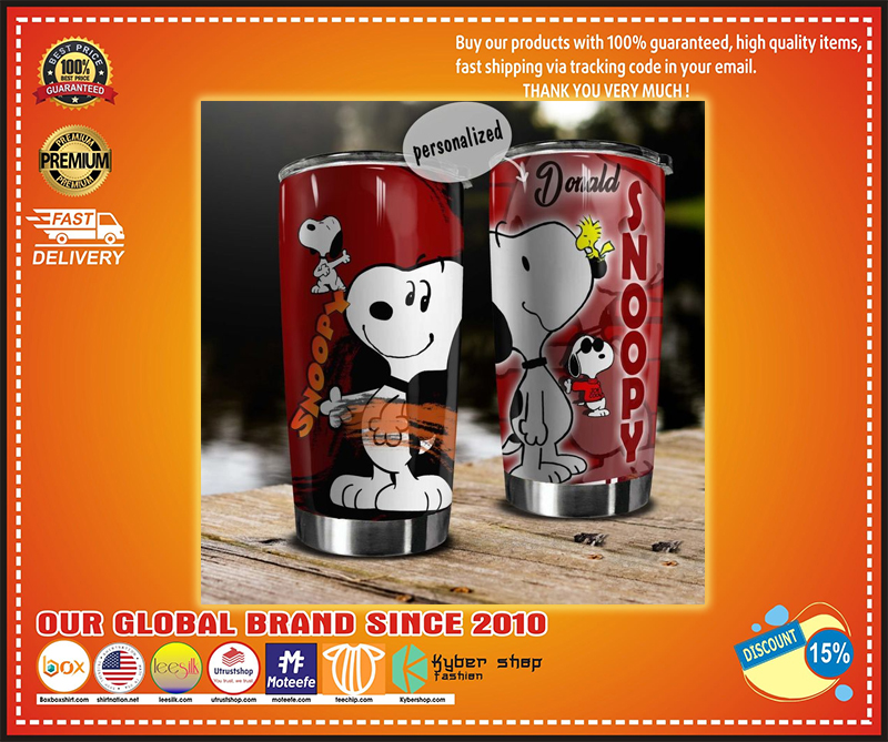 Snoopy custom name tumbler – LIMITED EDITION