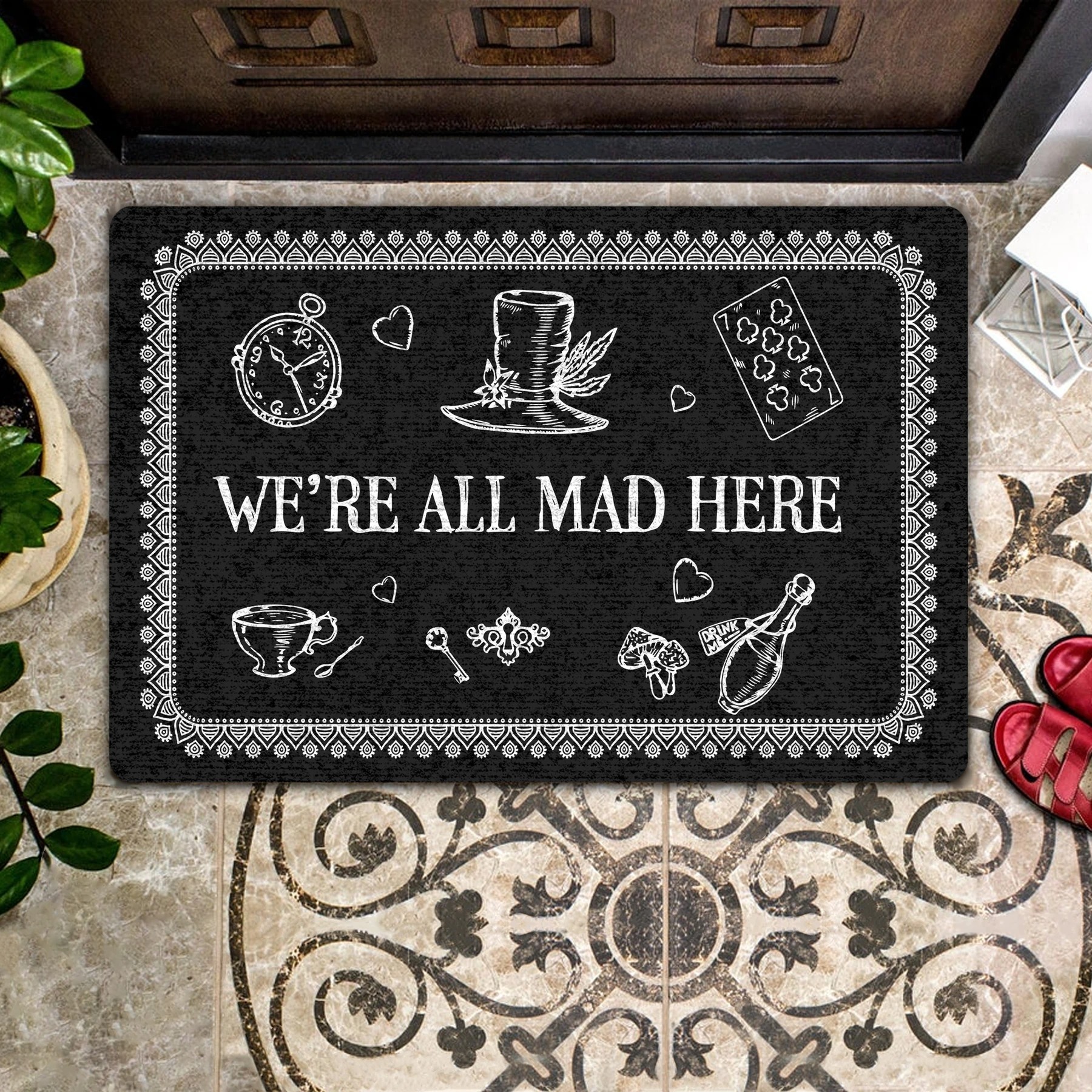 We're all mad here doormat