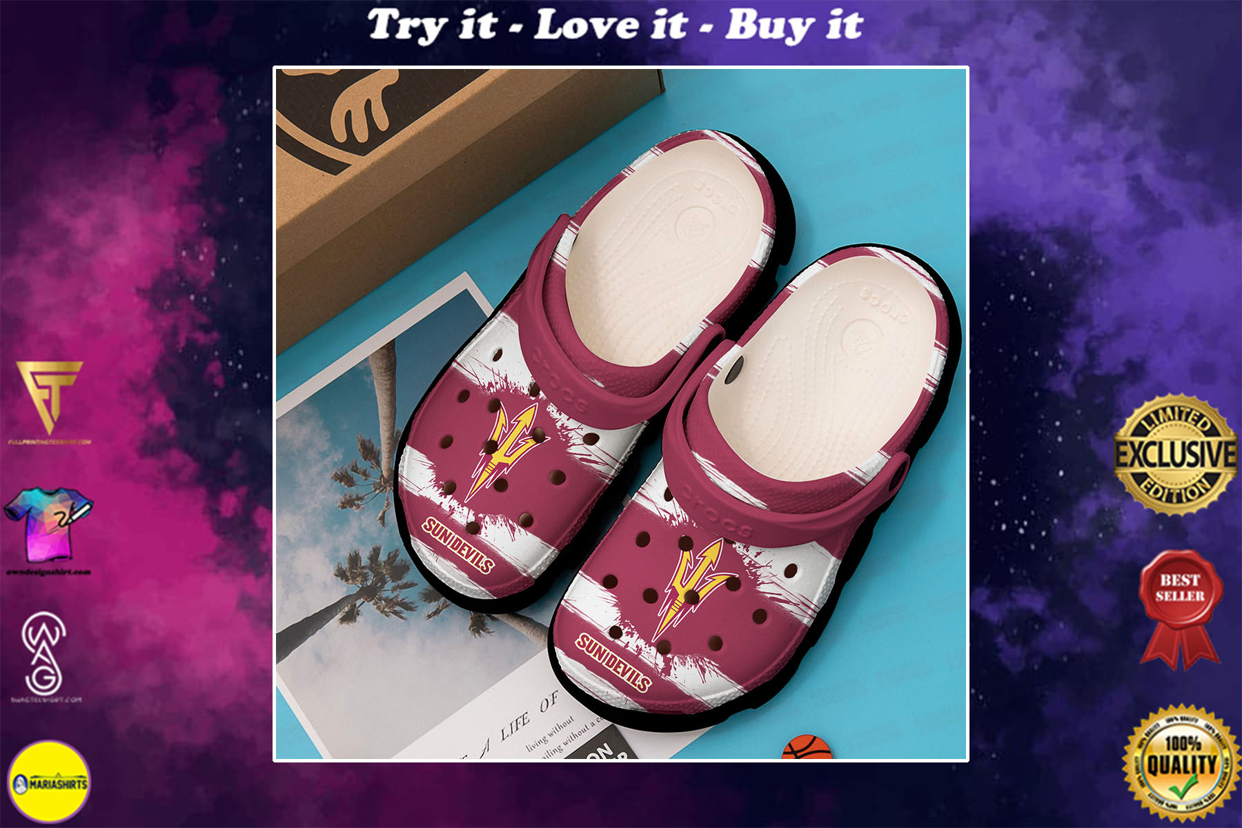 [special edition] arizona state sun devils football crocs shoes – maria