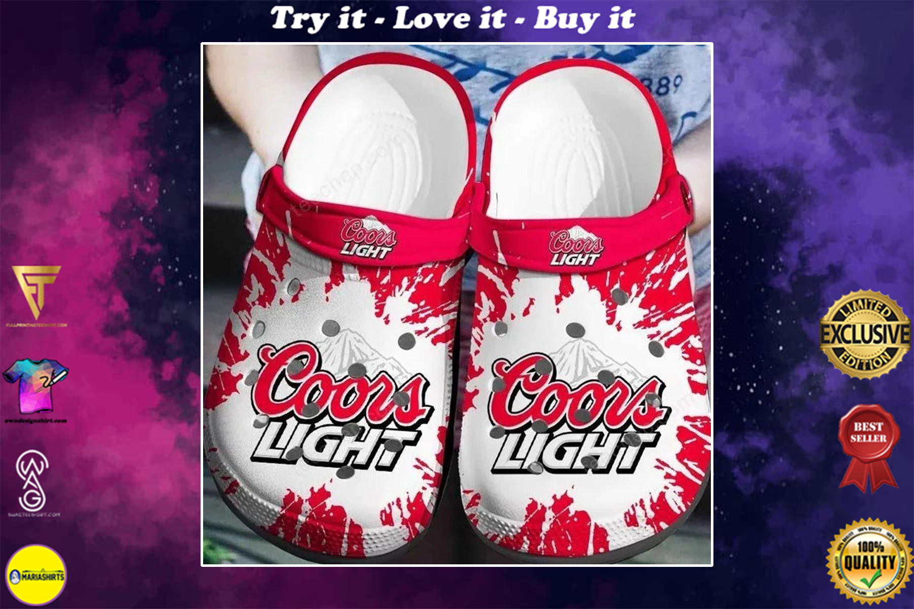 coors light beer crocs shoes