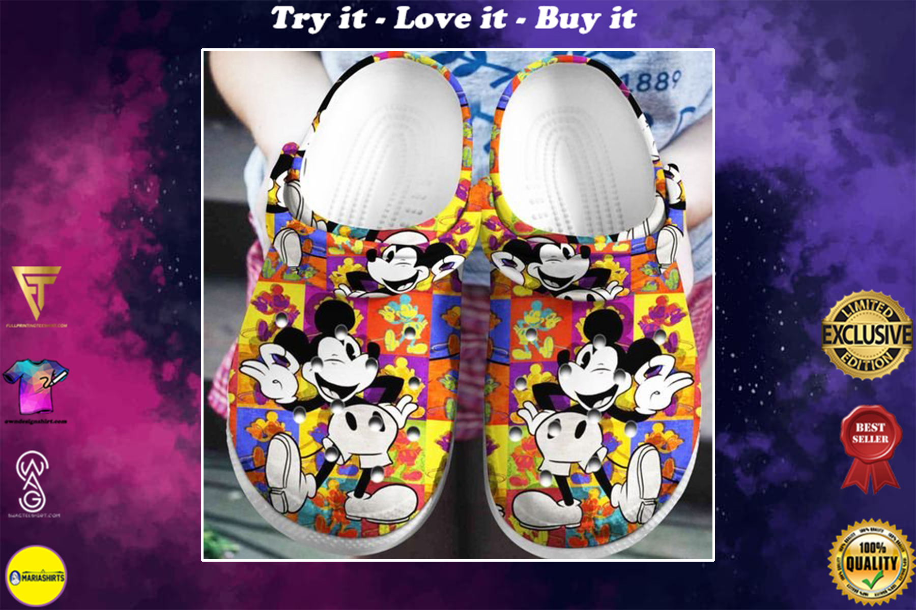 [special edition] crocs mickey mouse clog – maria