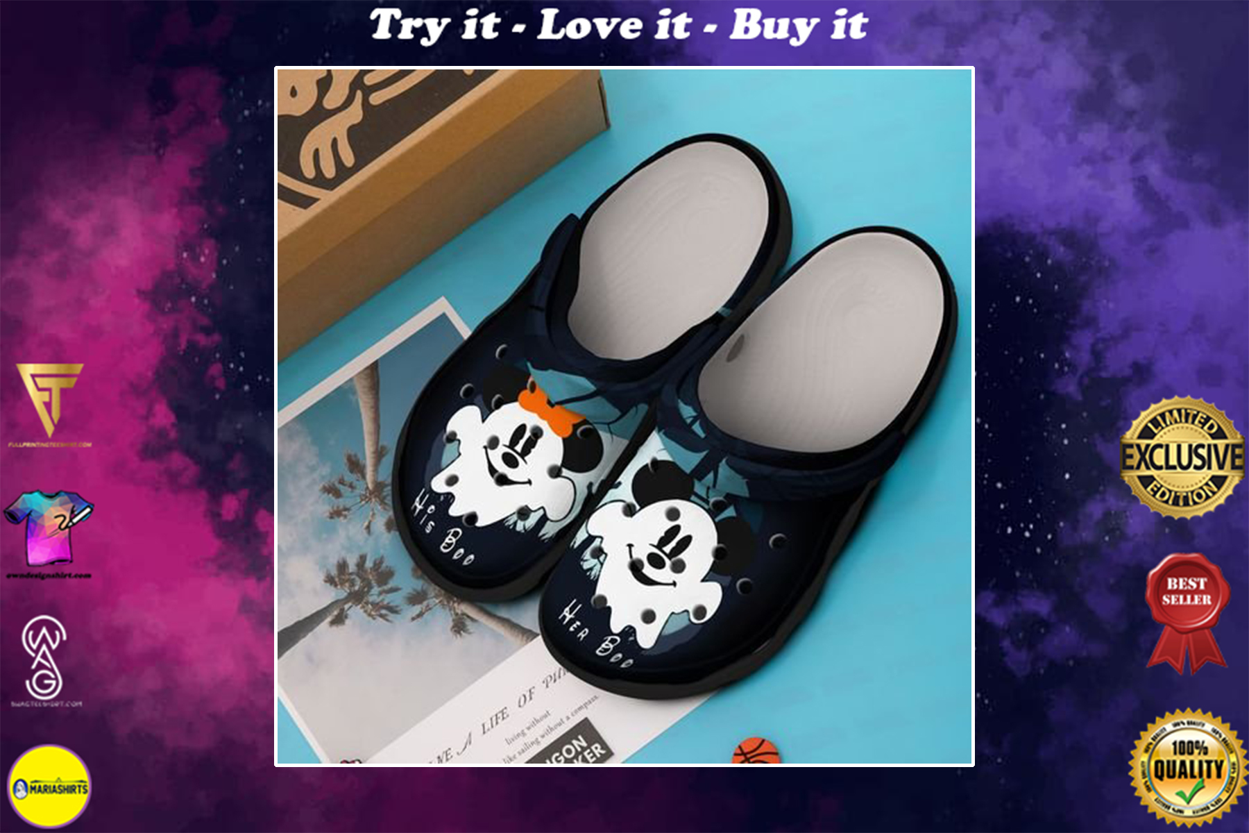crocs mickey mouse in halloween clog