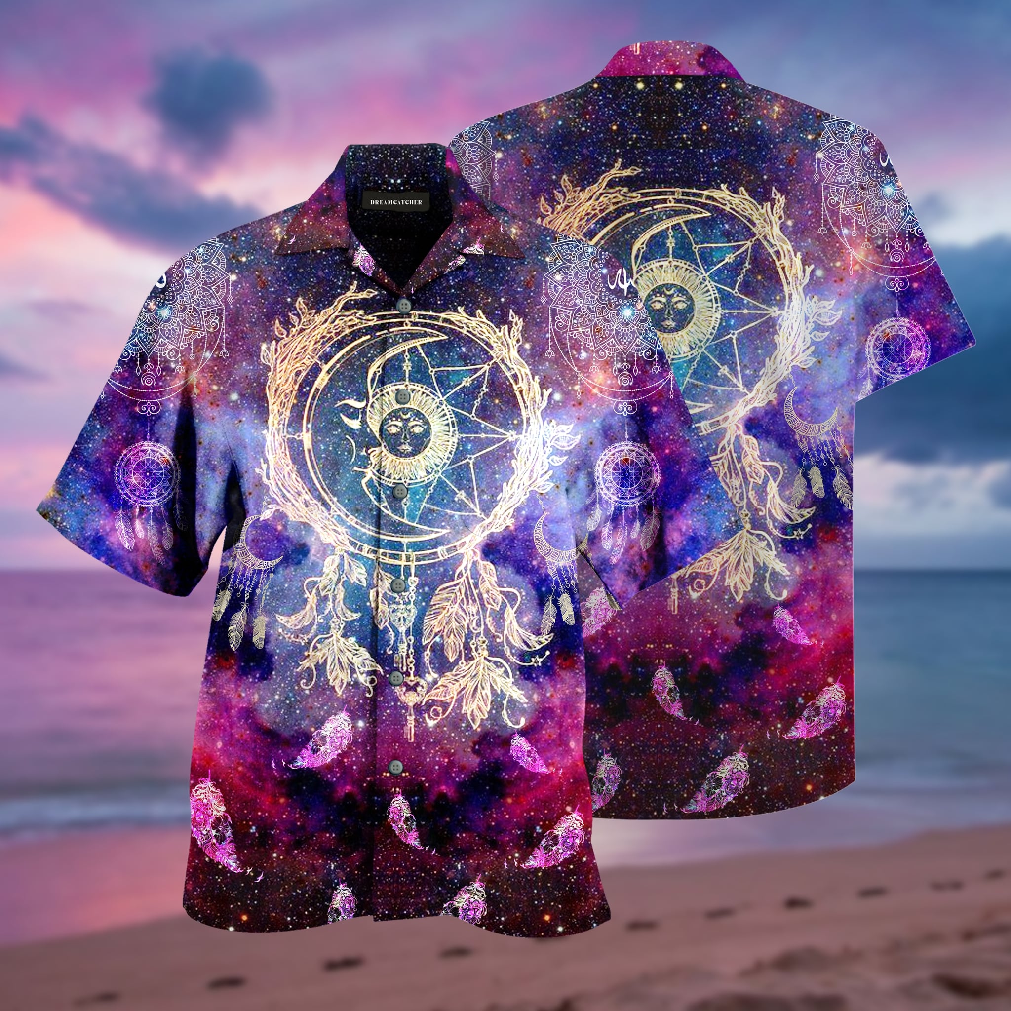 [special edition] dreamcatcher galaxy hawaiian shirt