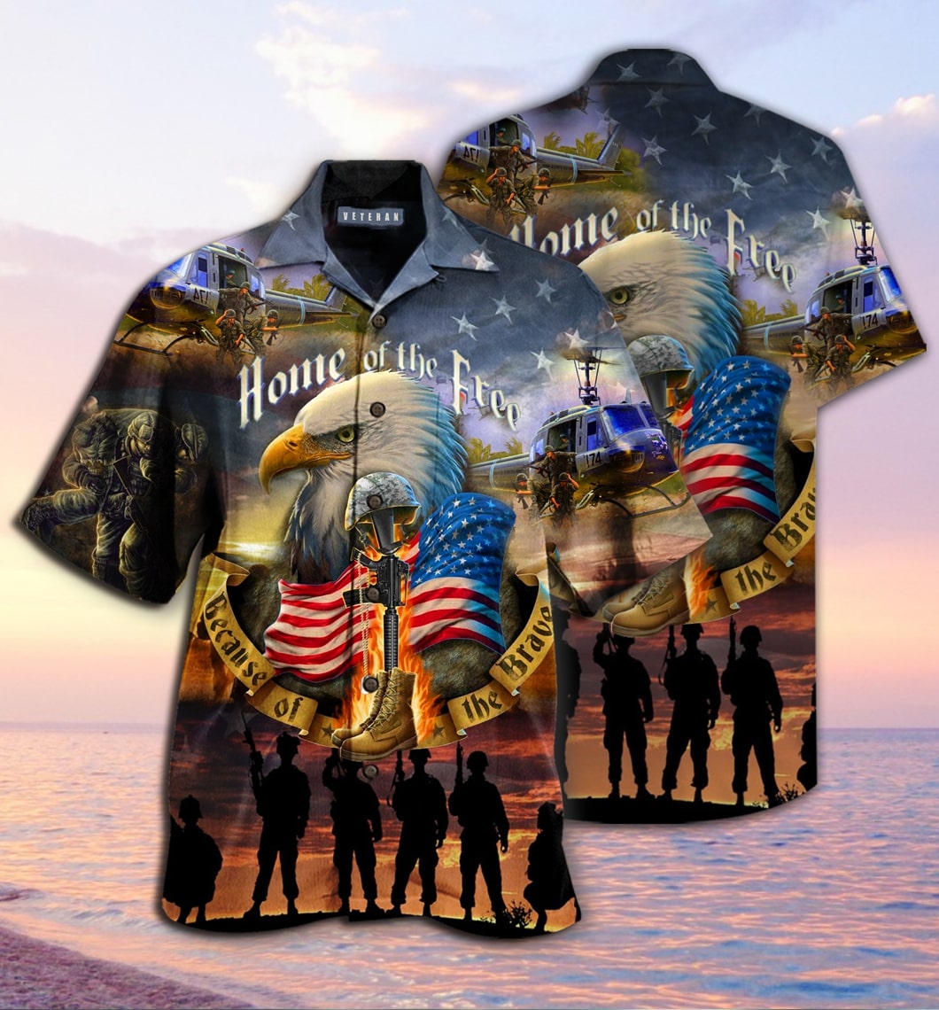 remember the days veteran home of the free hawaiian shirt 1