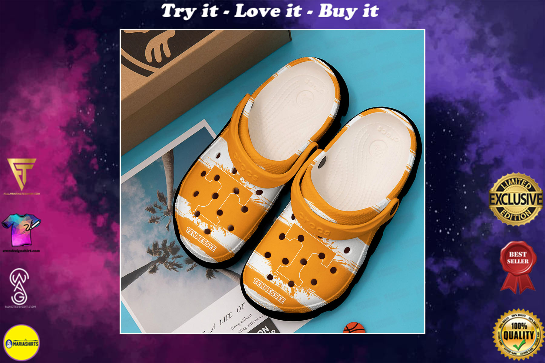 the tennessee volunteers football crocs shoes