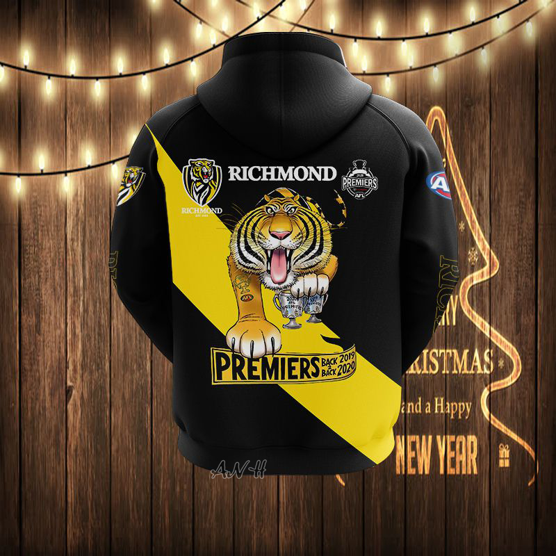 AFL Richmond 3d hoodie1